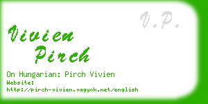 vivien pirch business card